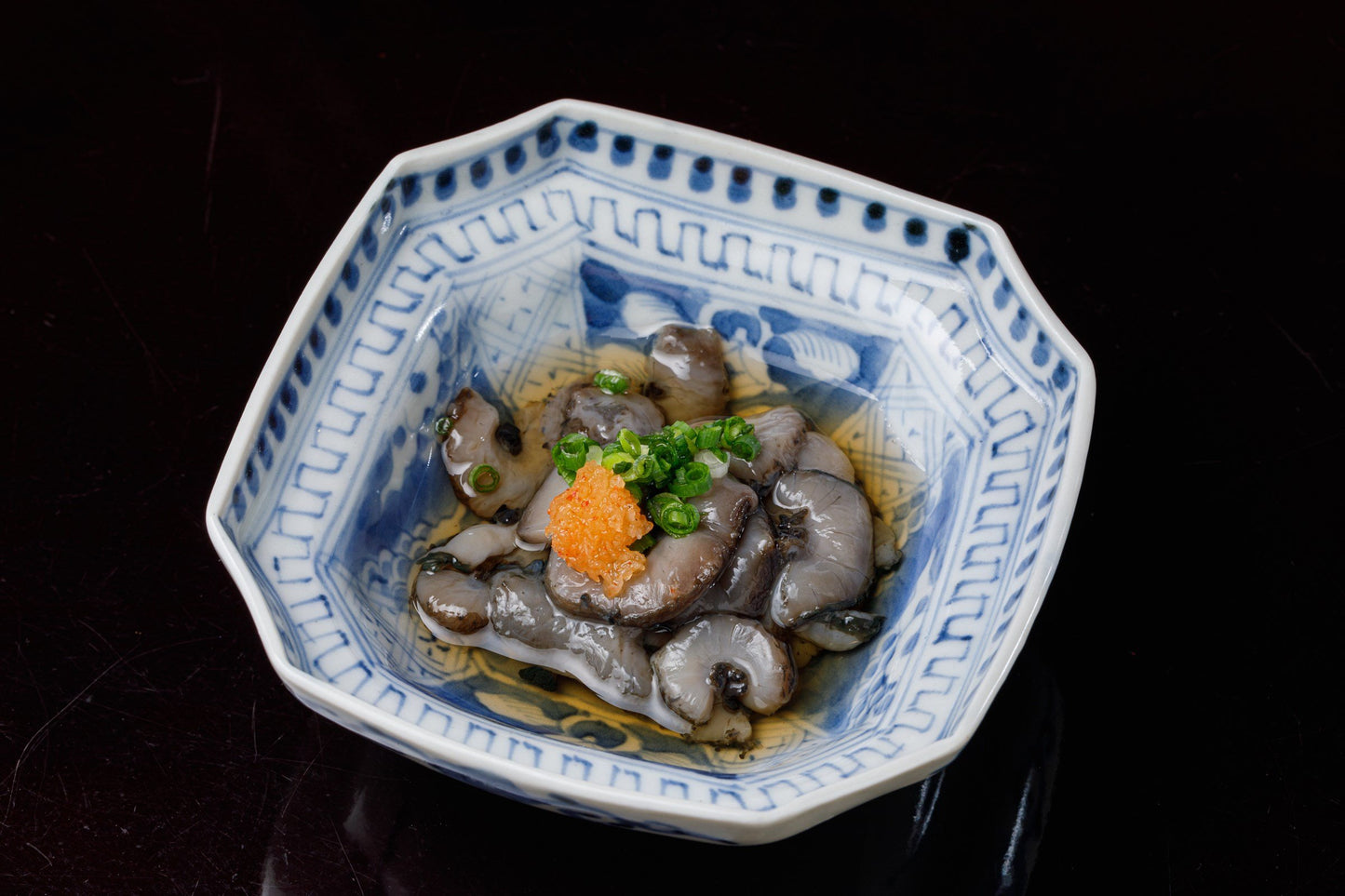 ポン酢ナマコ盛り付け例