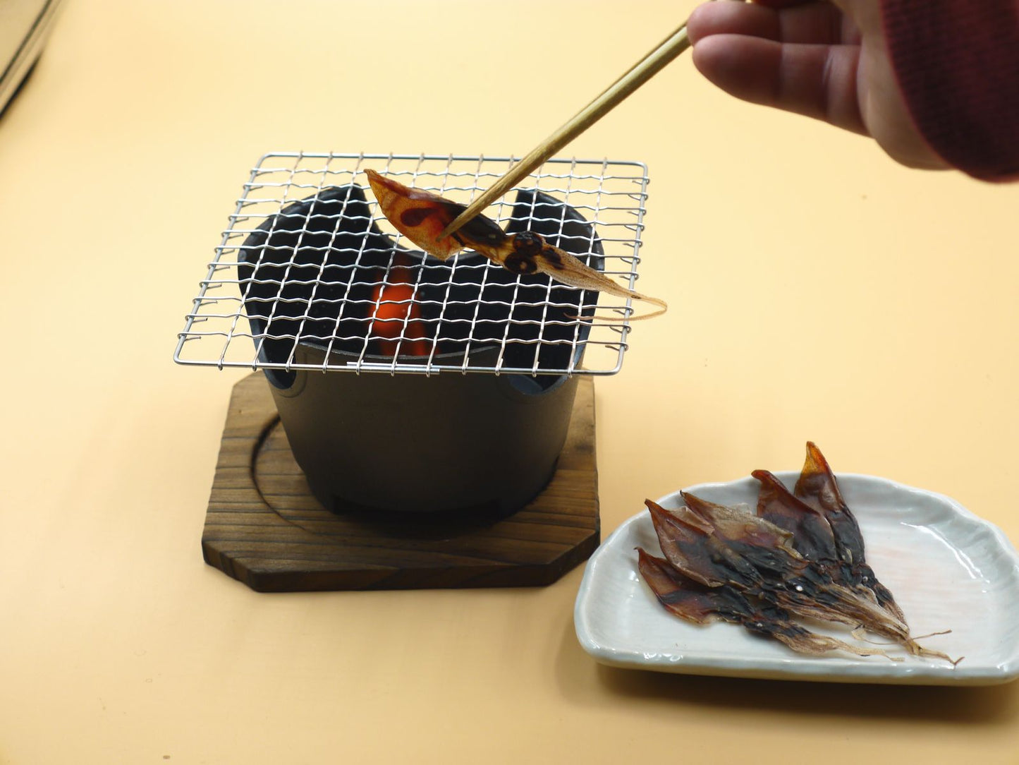 ホタルイカ一夜干し食べ方例