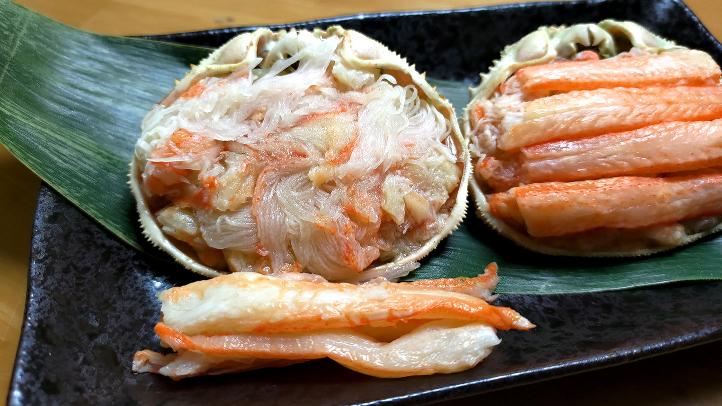 噴火湾産本ズワイガニ甲羅盛